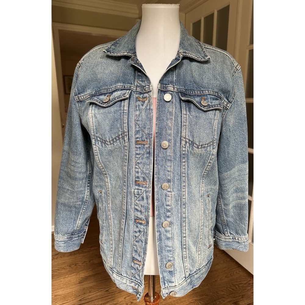 Madewell Denim Jacket XS Women's Blue Jean Trucker Style Classic 100% Cotton